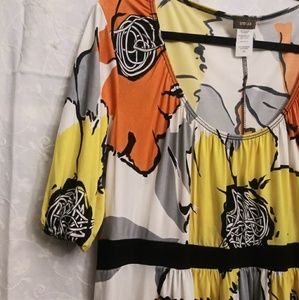 Siren Lily blouse with flowers sz 3x